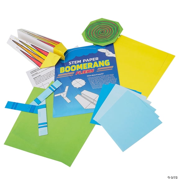 STEM Aerodynamic Boomerang Craft Kit Educational Activities – Makes 12