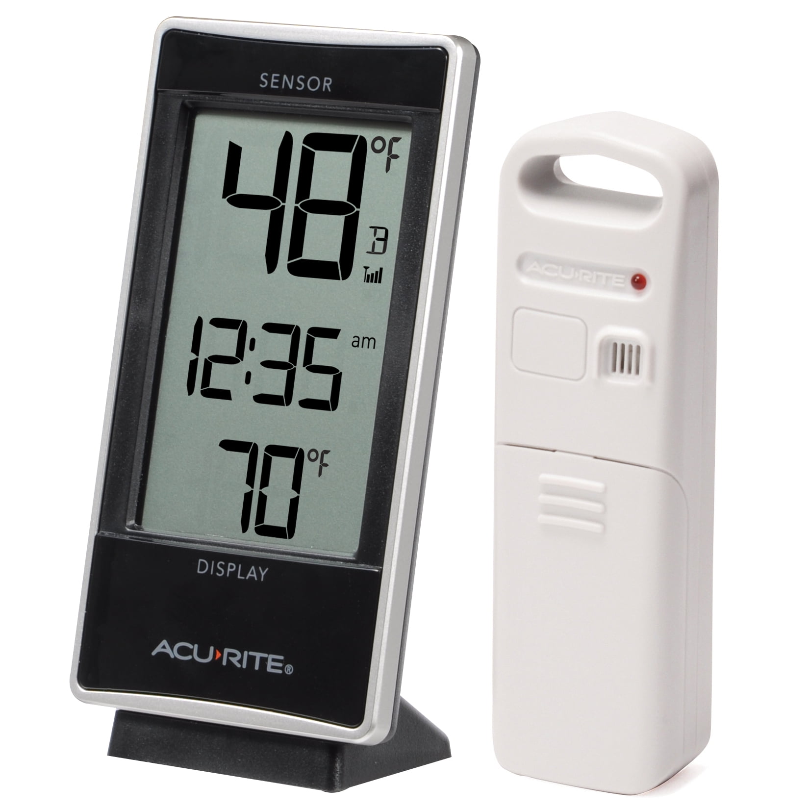 AcuRite 02023 Digital Indoor/Outdoor Thermometer with Clock 