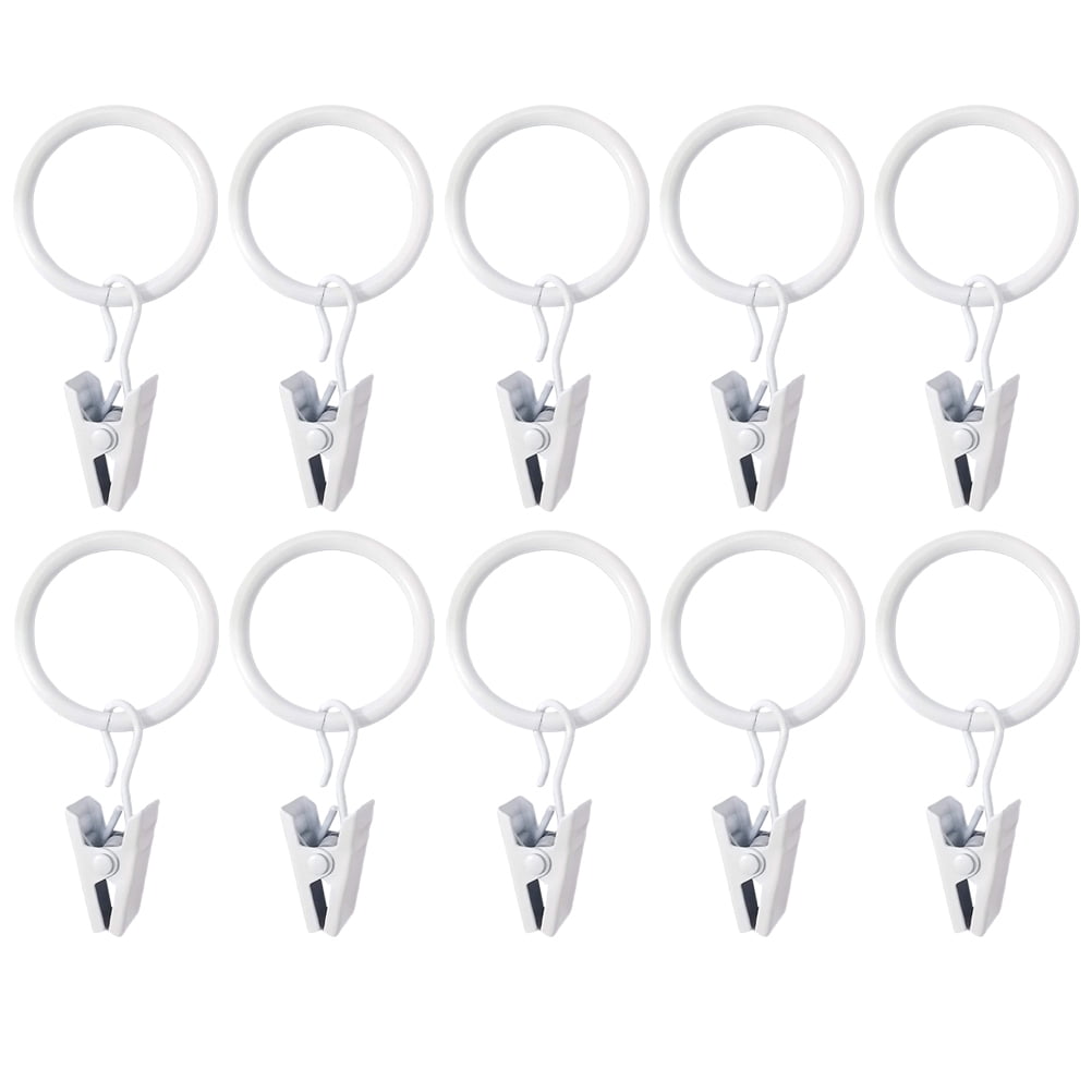 NUOLUX Hook Curtain Shower Clips Hanger Clip Iron Hanging Closet Glide Rod Dispaly Craftstring