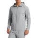 thumbnail image 2 of Mens Manga Larga con Capucha Cremallera Cardigan Hielo Seda Fina Chaqueta Protectora Solar para el Uso Diario Al Aire Libre Casual, 2 of 9