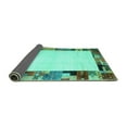 thumbnail image 2 of Ahgly Company Indoor Rectangle Solid Turquoise Blue Modern Area Rugs, 5' x 7', 2 of 4