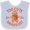 Blue and White, variant on Inktastic Too Cute for the Naughty List Gingerbread Christmas Boys or Girls Baby Bib