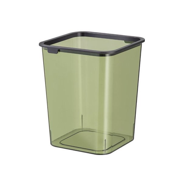 Bearachild Space Trash Can With Large Capacity Bedroom Storage For Office Stylish Storage Bucket Paper Storage Design Light Suministros de limpieza para el hogar Verde Versalles 27*22*2 CM