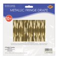 thumbnail image 5 of Packaged 1-Ply Fr Metallic Fringe Drape 15" X 10' Gold - 6 Pack (1 Per Package), 5 of 6