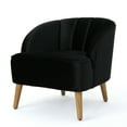 thumbnail image 6 of Noble House Modern Velvet Club Chair,Black, 6 of 6
