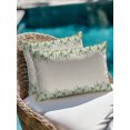thumbnail image 4 of Outdoor Pillows Waterproof, Eucalyptus Leaves Bedding Throw Pillows with Insert for Couch Sofa Bed, Lily Flowers Country Plants Vintage Beige 12x20 Inch Pillowcases Decorative Patio Pillow Set of 1, 4 of 8