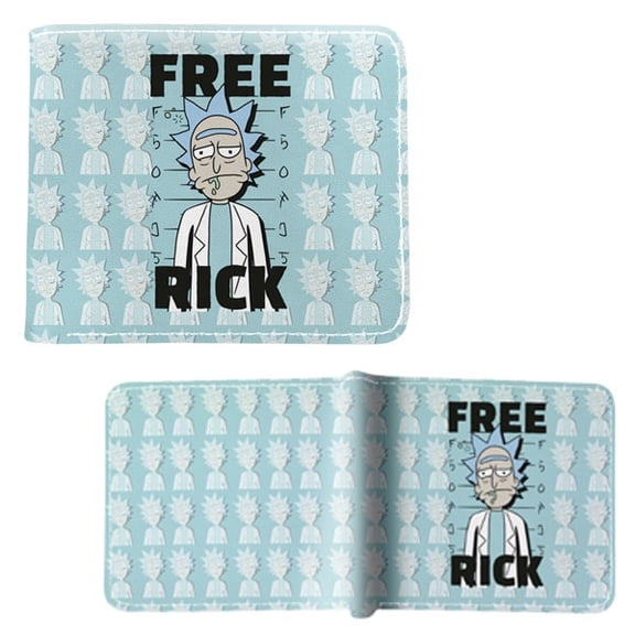 Free Rick - Rick and Morty 4x5" Bi-Fold Wallet