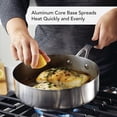 thumbnail image 3 of KitchenAid - Brushed Stainless Steel Cookware Set, 10-Piece Pots and Pan Set, Induction Cooktop Compatible, 3 of 8