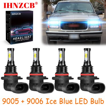 SHENKENUO 9005/9006 LED Headlight Conversion Bulb Kit For GMC K1500 K2500 Suburban - 4 Bulbs