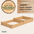 thumbnail image 3 of Greenes Fence 4' x 8' x 10.5-7'' (3/4" Thick) Premium Cedar Raised Garden Bed, 3 of 8