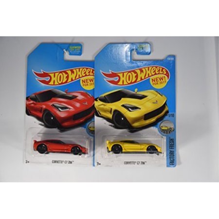 Hot Wheels 2017 Factory Fresh Corvette C7 Z06 1 10 Set Of 2 Cars