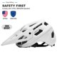 thumbnail image 2 of Casco de bicicleta BATFOX LA302 para hombres, mujeres, adultos y jóvenes, color blanco, 2 of 6