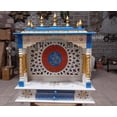 thumbnail image 3 of Wooden White LED Mandir With Backdrop Lights / Temple for Home Amd Office / Designer Mandir For Home / Pooja Mandap / Wall Hanging Temple, 3 of 4
