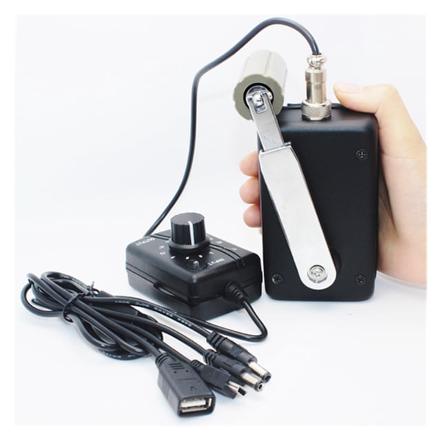 Portable Hand Crank Generator 30W Small Dynamo Outdoor Manual Emergency Phone Charger With 3-28V DC-DC Voltage Regulator ,Handy Bright
