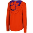 thumbnail image 3 of Women's Colosseum Orange Clemson Tigers Catalina Hoodie Long Sleeve T-Shirt, 3 of 3