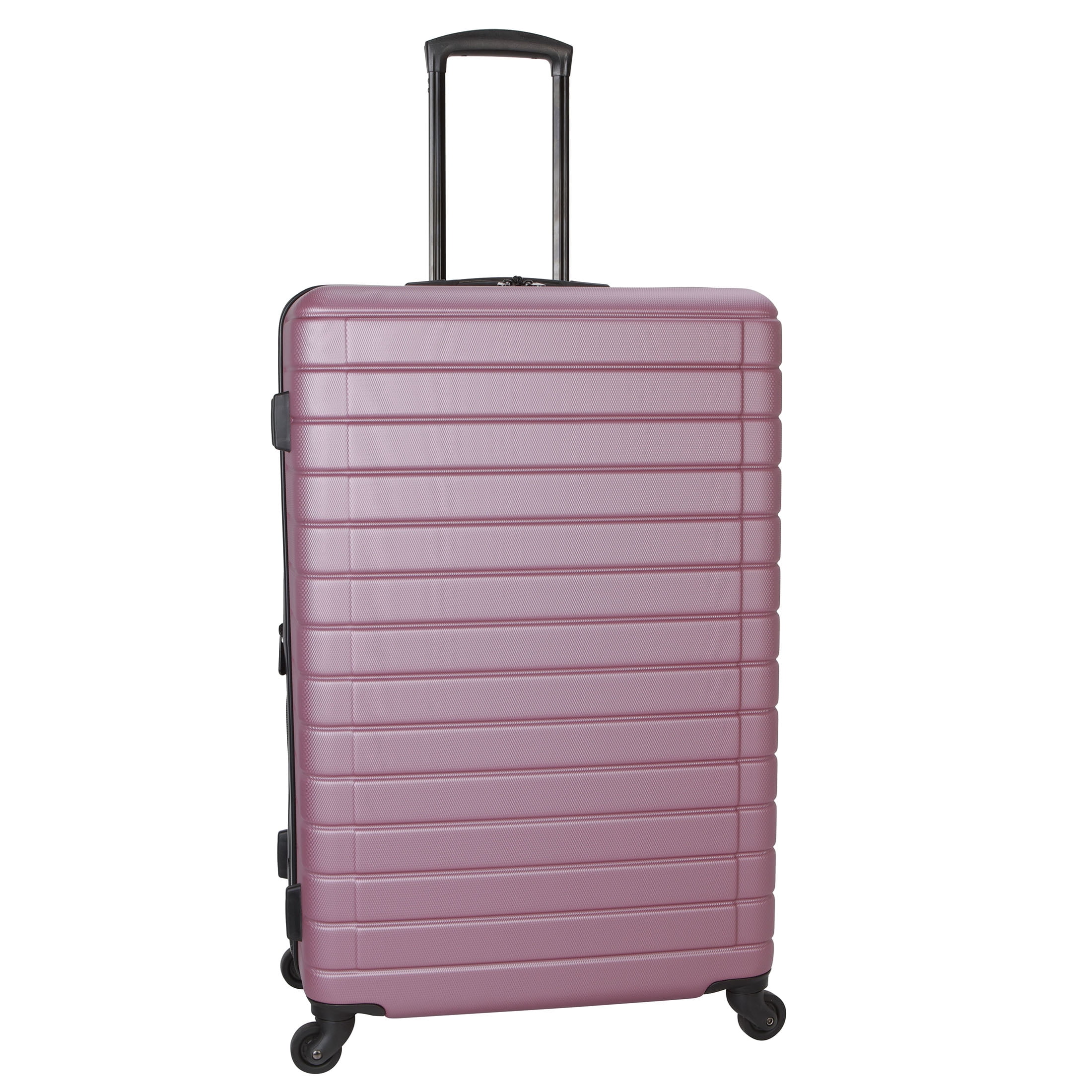 Protégé Vacationer 28-inch Checked Expandable Hardside Luggage With 360-Spinner Wheels and Divider Pockets, Violet Pink