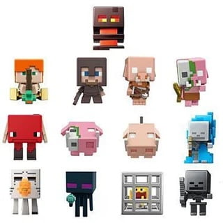 Minecraft Nether Series 23 Mini Figure Mystery Box – Bundle of 3, Ages 6+