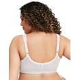 thumbnail image 3 of Glamorise Womens Magic Lift Front-Hook Wirefree Bra, 42G, White, 3 of 7