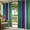 Purple Yellow Green, variant on Mexican Style Outdoor Curtains for Patio Waterproof, Grommet Outdoor Privacy Panels, Colorful Mexico Stripes Teal Blue Weatherproof Outside Curtains for Porch/Cabana 54"Wx95"L, 2 Panel