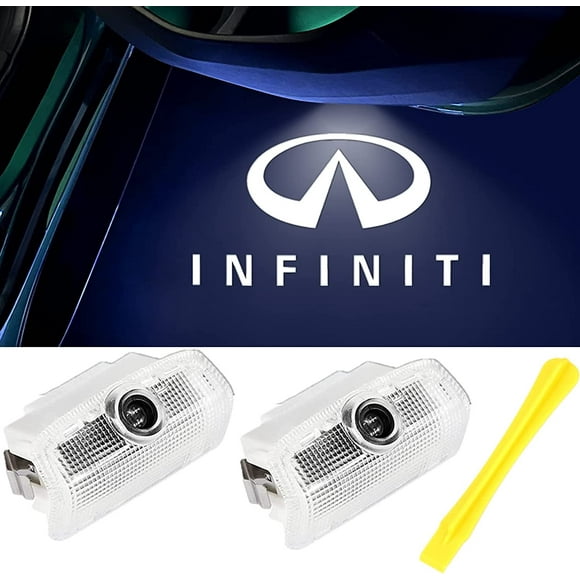 Pas de Logo d'Éclairage de Porte de Voiture Fade Compatible avec Infiniti - Éclairage de Bienvenue Accessoires pour la Série G/M/Q/FX/EX/QX