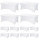 thumbnail image 1 of Mantel fijo de spandex blanco de 6 pies para mesa rectangular x12, 1 of 7