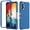 Blue, variant on TJS Phone Case for TCL K70 5G / TCL K70 XE, Full Body Protective Heavy Duty Hybrid Bumper Cover (Blue)