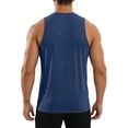 thumbnail image 3 of Workout Tank Tops for Men Moisture Wicking Quick Dry Sleeveless Sjirts Breathable Cut Off Muscle Gym Workout Running Mesh Shirt for Summer, 3 of 5