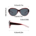 thumbnail image 3 of Polarized Sunglasses Fit Over Glasses for Men Women, Oversized Square Shades UV Protection Purple, 3 of 4