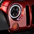thumbnail image 3 of Conjuntos de faros delanteros para Jeep CJ-8 CJ-7 para Wrangler JK TJ LJ Faros delanteros LED redondos de 7 pulgadas y 60 W con conjunto de lámpara delantera ámbar blanca, 3 of 5