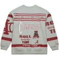 thumbnail image 3 of Men's Mitchell & Ness Heather Gray Alabama Crimson Tide All Over Print Sweatshirt, 3 of 6