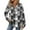 Gray, variant on Stichou Womens Santa Shirts Flannel Long Sleeve Button Down Henley Shirts Dressy Casual Fall Ladies Tops and Blouses Sky Blue S