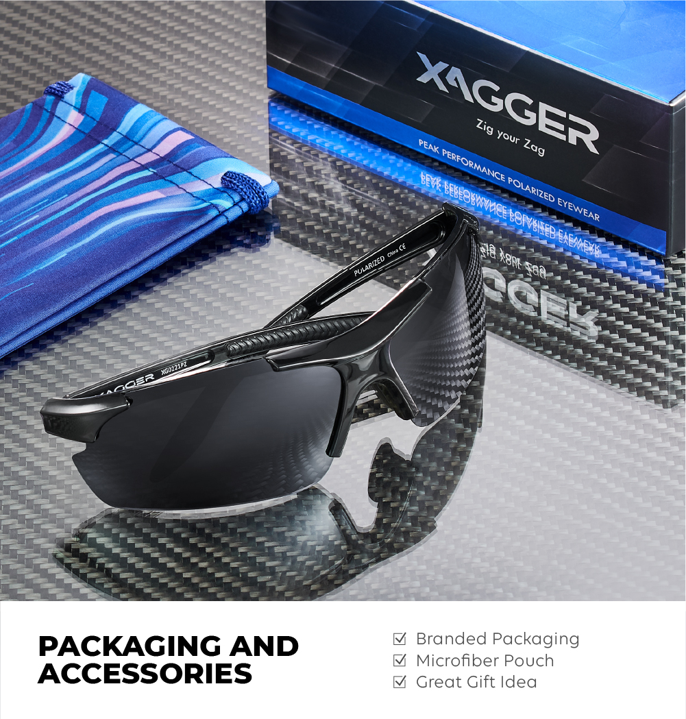 Xagger Polarized Wrap-Around Sport Sunglasses photo 6