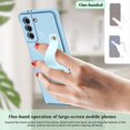 thumbnail image 7 of Designed for Samsung Galaxy S21 FE 6.4" Luxury Case for Women Girls,Soft Silicone Plating Bumper Wristband Holder Case Slim Anti-Scratch Shockproof Love Heart Cute Case(Sky Blue), 7 of 7