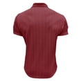 thumbnail image 6 of Kcolen Men's Polo Shirts Men's Fashion Short Sleeved Zip Collar T-Shirt Top Casual Breathable Comfort Fit Summer Casual Beach Basic, 6 of 6