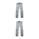 thumbnail image 2 of Qarigey Pantalones de verano 2 en 1 para hombre, senderismo, viajes, secado rápido, pantalones desmontables, montañismo, cintura elástica, gris claro L 2piezas, 2 of 6