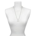 thumbnail image 3 of Delight Jewelry Gymnast Silhouette in 1/2'' Disc Silvertone Dream Big Pendant Necklace, 25", 3 of 4