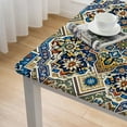 thumbnail image 4 of nygtbtfer Easter Tablecloth Rectangle Kitchen Dining Tabletop Cover Farmhouse Decorative Table Cloths for Home, Wedding, Restaurant, Party, Spring/Summer - Faience, 4 of 7