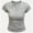 Dark Gray, variant on SROBPTY Womens T-Shirts Solid Crew Neck Short Sleeve Ribbed Loose Breathable Summer Tops for Daily Wear