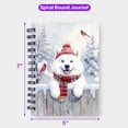thumbnail image 5 of Playful Samoyed Welcomes Winter Snowy Day with Cardinal Bird Spiral Bound Journal Siberian Sammy Dog Lover 5x7in Spiral Notebook - 2017, 5 of 5