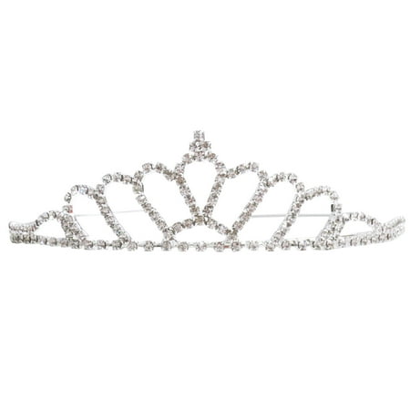 Pageant Prize Tiara - Simplicity Pageant Queen Tiara Crown Rhinestones Crystal Bridal Wedding, 983