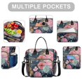 thumbnail image 2 of Pioneer Flower Floral Print Pattern Womens Lunch Box for Work,Insulated Large Lunch Bag for Tween and Teen,Loncheras Para Mujer,Leakproof Adult Lunch Bag for Work,Beach,Travel,Picnic,Camping, 2 of 7