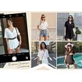 thumbnail image 5 of Shine Up Women Swimsuit Cover-ups Button Down Shirt Dress Summer Tops Bathing Suit Coverup, 5 of 6