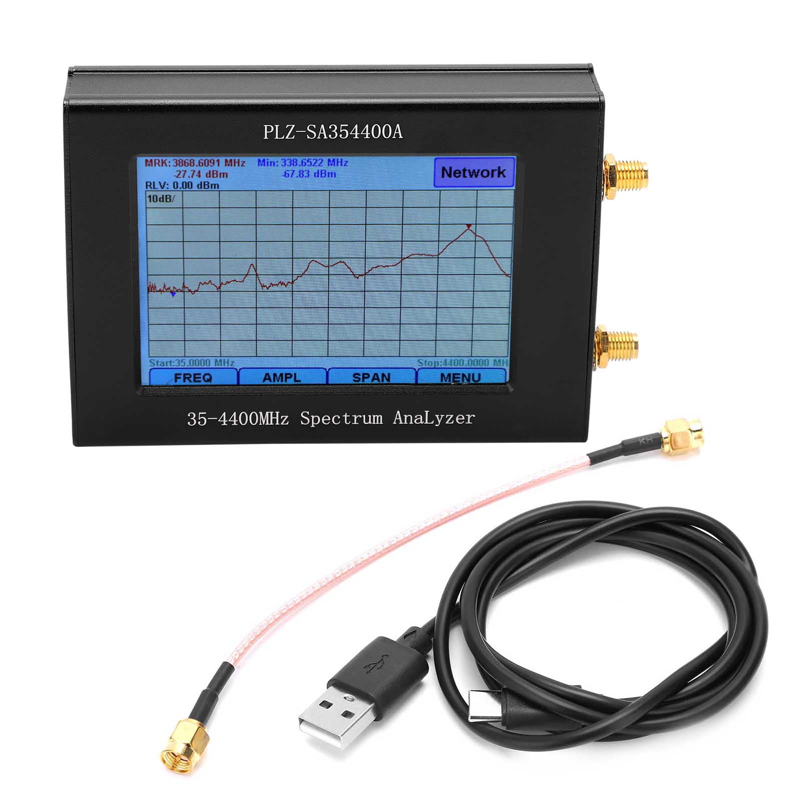 Intelligent Spectrum Analyzer, Spectrum Analyzer 3.5 Inch Sweep Generator Touch Function For