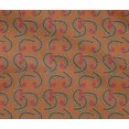 thumbnail image 4 of oneOone Cotton Flex Fabric Leaves & Swirl Block Printed Fabric 1 Yard 40 Inch Wide, 4 of 4