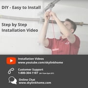 Skylink ATOMS ATR-1612BKW 1/2 HPf Garage Door Opener Belt Drive with Wi-Fi Connectivity