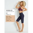 thumbnail image 5 of BALEAF Women's Modest Swim Board Shorts Full Coverage Swim Capris Swimming Shorts with Liner Navy L, 5 of 6