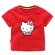 thumbnail image 3 of Hello Kitty-Camiseta de algodón con cuello redondo para niña, ropa deportiva informal de manga corta con estampado de dibujos animados para bebé, Top, 3 of 4