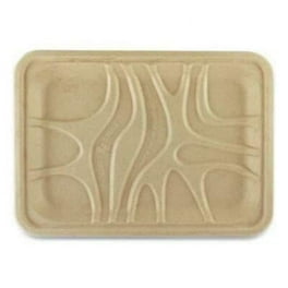 Fiber Trays, 1-Compartment, 9.1 x 7.1 x 0.7, Natural, Paper, 500/Carton Fiber Trays, 1-Compartment, 9.1 x 7.1 x 0.7, Natural, Paper, 500/Carton