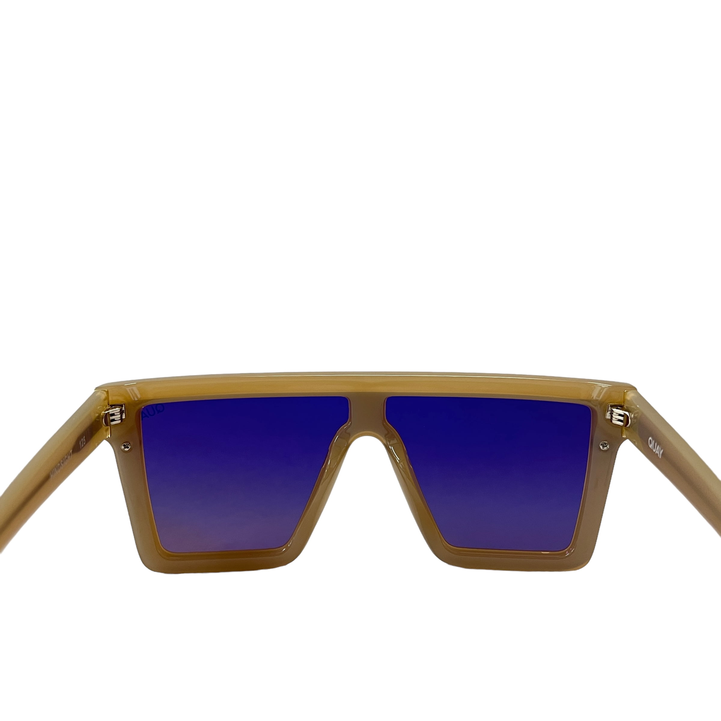 Quay Australia Hindsight Shield Sunglasses 51MM Ivory Purple  display picture 1
