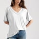 thumbnail image 2 of Mujeres Manga Corta de Verano Tops Día de San Valentín Impreso Cuello Redondo, Camisa de Moda Casual Blusa, 2 of 7